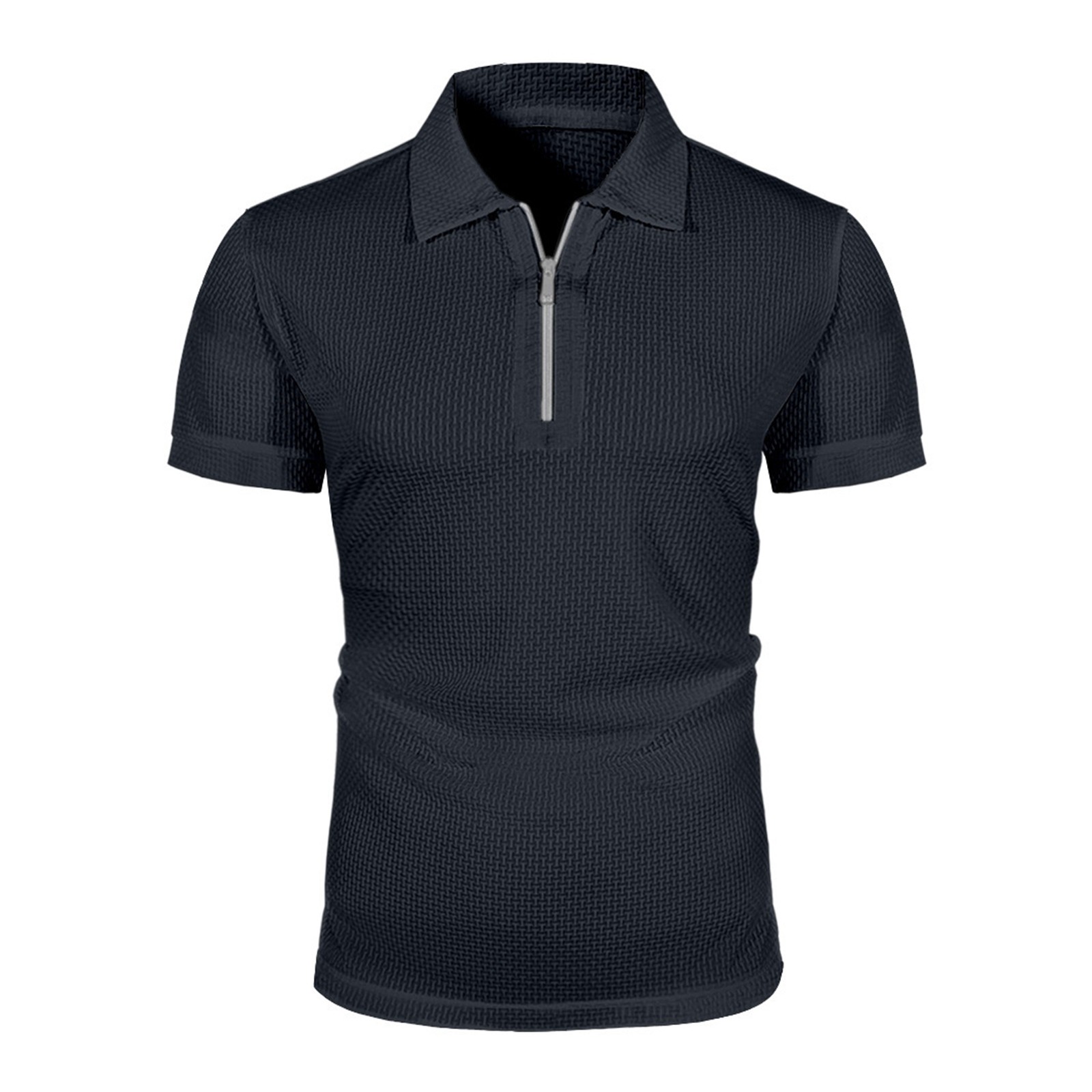 thumbnail image 2 of Camisetas casuales de manga corta para hombre: cuello redondo, mezcla ligera y suave, transpirables para el confort diario en verano., 2 of 7